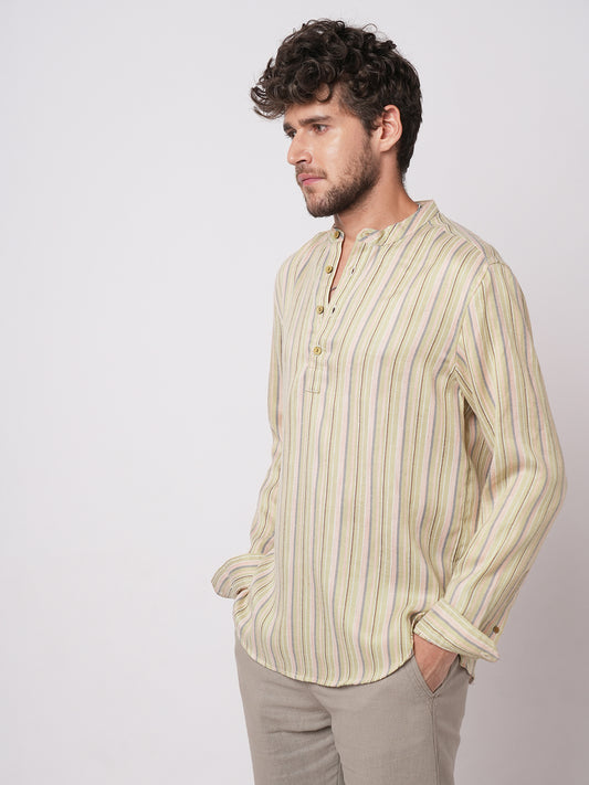 Multicolor Vertical Striped Kurta