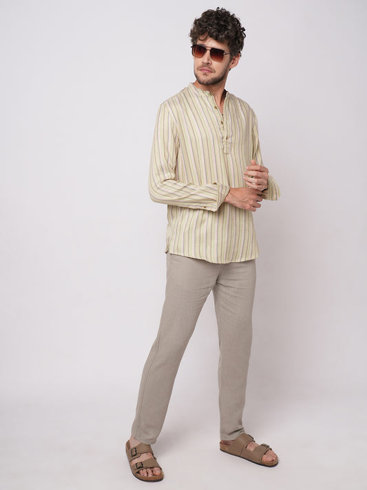 Multicolor Vertical Striped Kurta