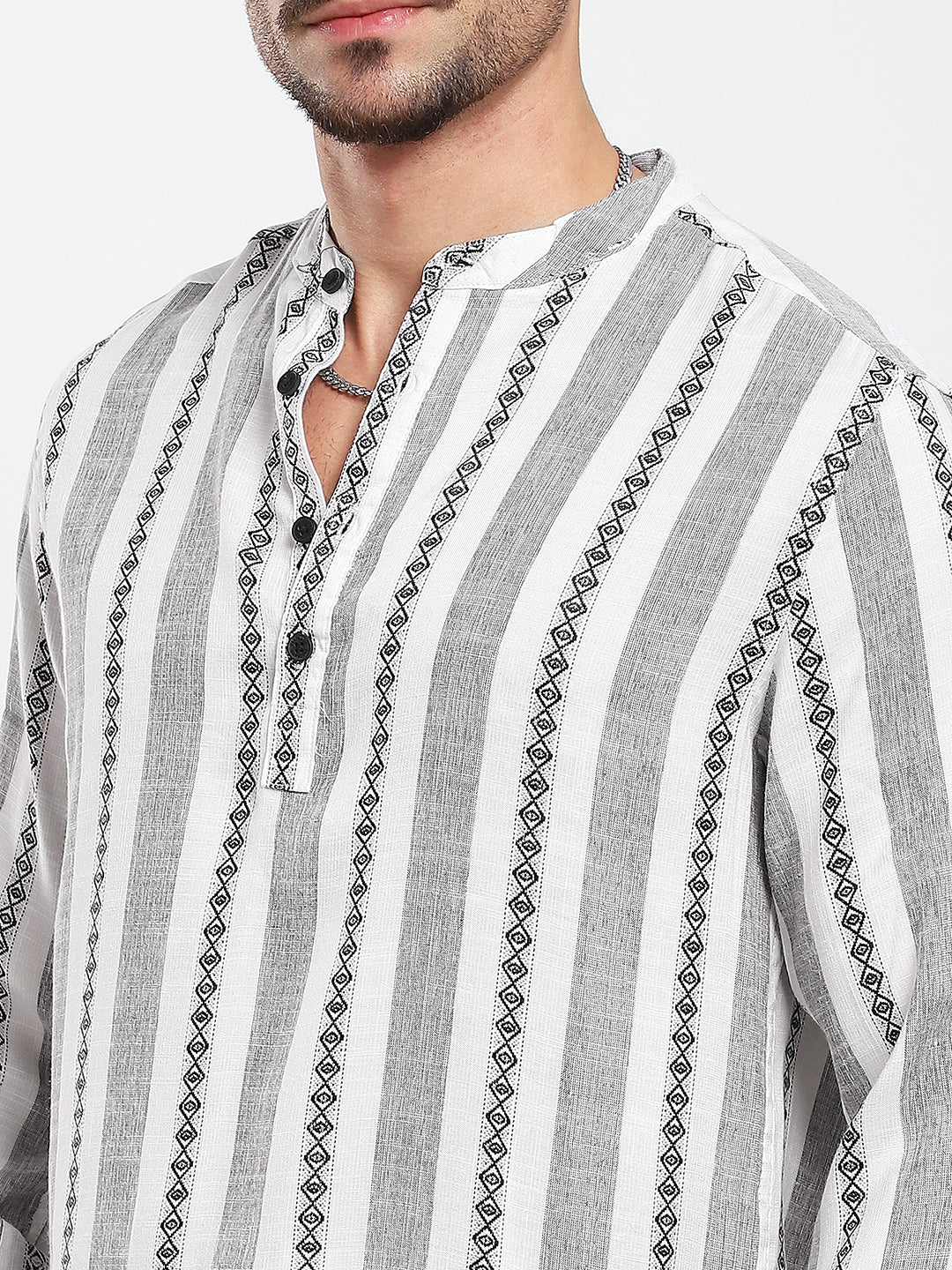 Ethnic Lines Handloom Finish Kurta