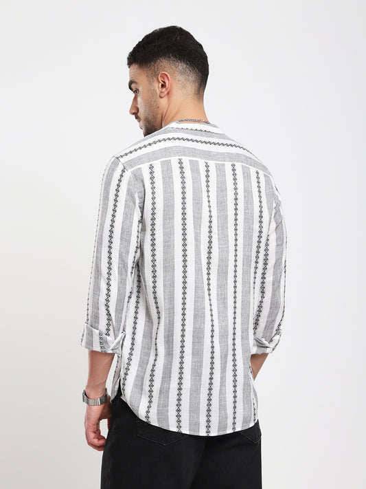 Ethnic Lines Handloom Finish Kurta