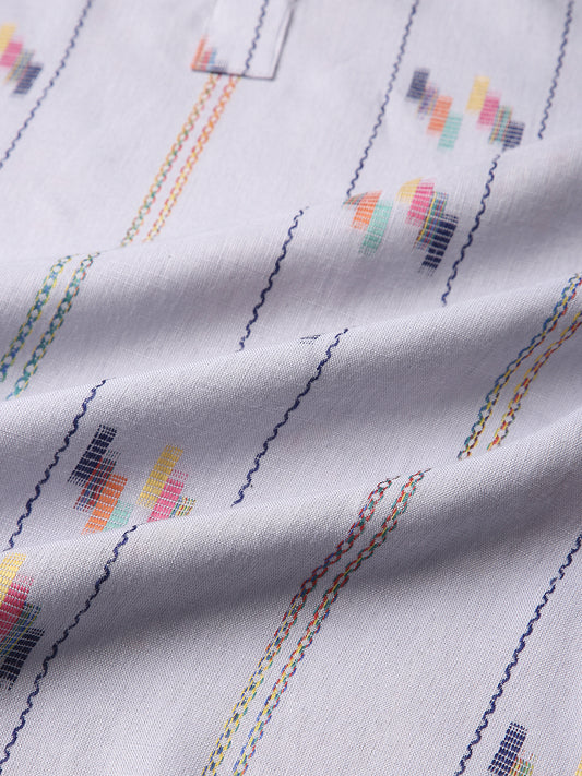Grey Canvas Threadplay Kurta