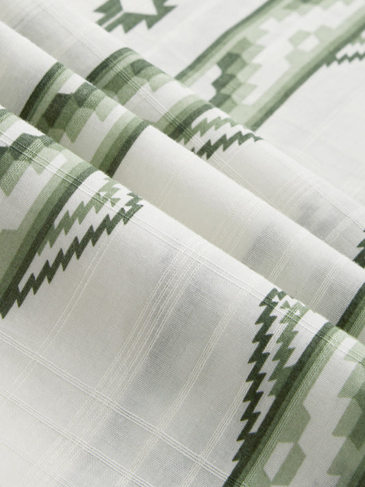 Nomad Green Motif Printed Kurta