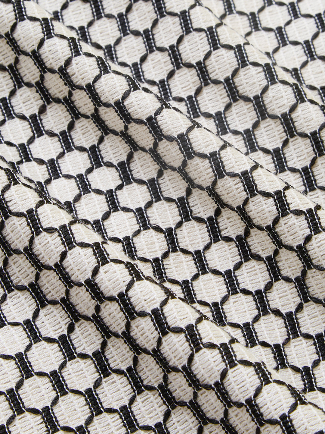 Hexcraft Twinstitch Honeyframe Mesh Oversized Polo Shirt