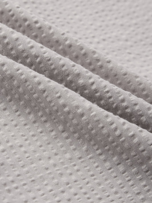 Classic Cloud Grey Seersucker Kurta