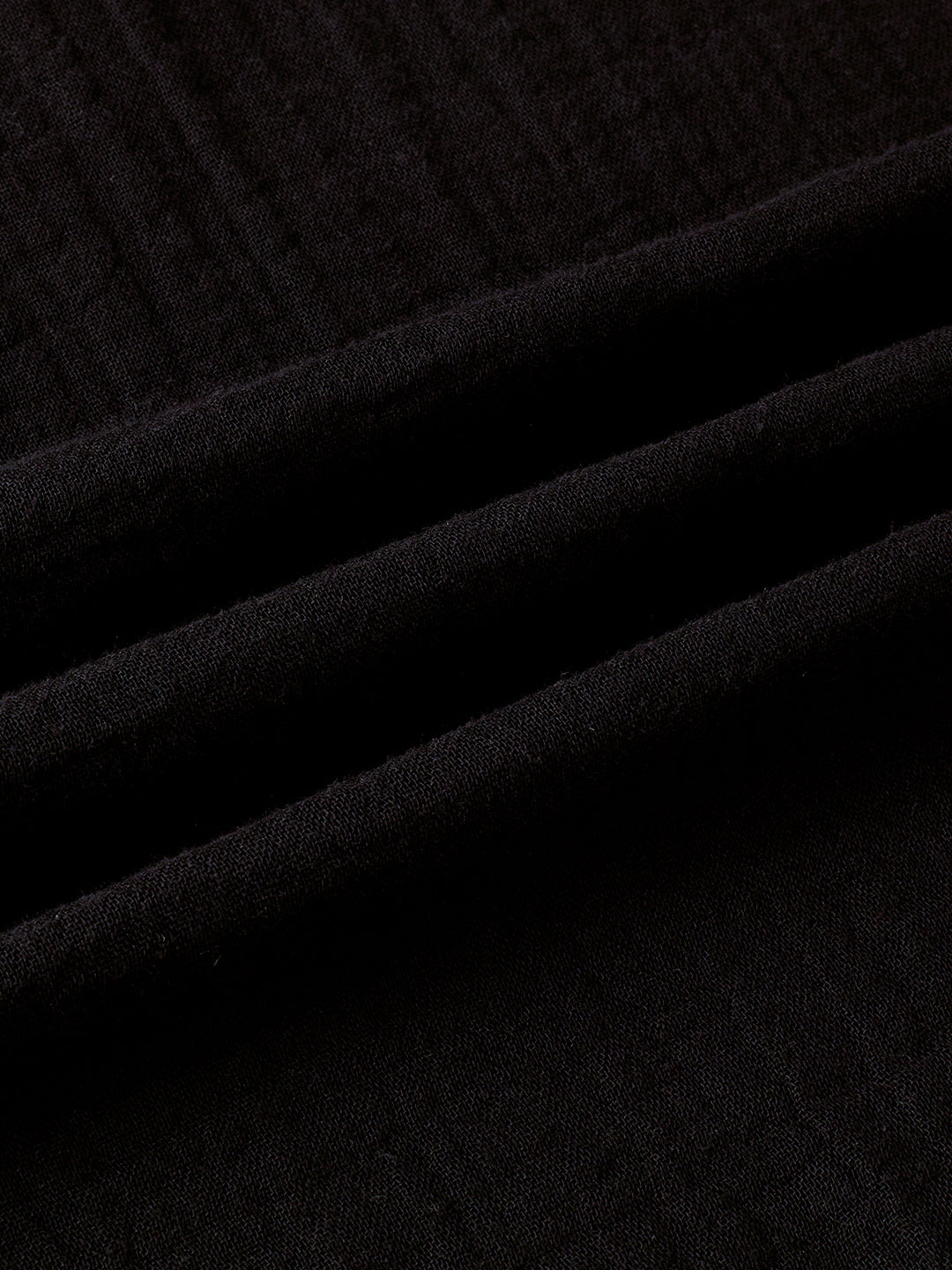 Deep Black Double Cloth Kurta