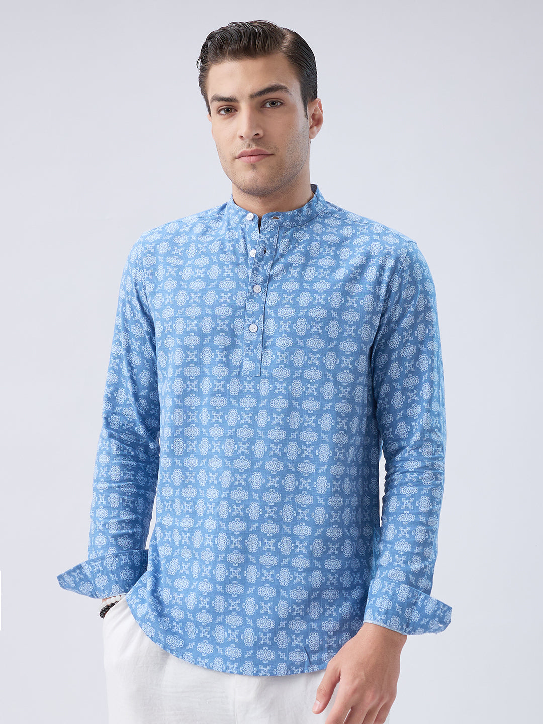 Boho Bloom Blue Kurta
