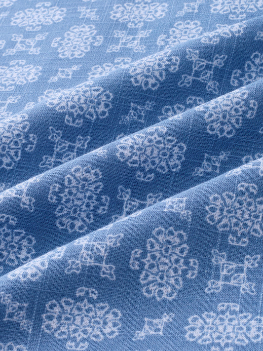 Boho Bloom Blue Kurta