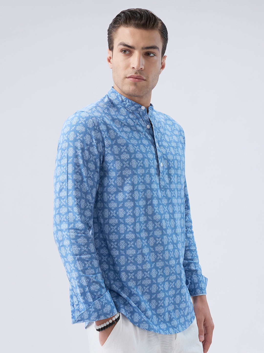 Boho Bloom Blue Kurta