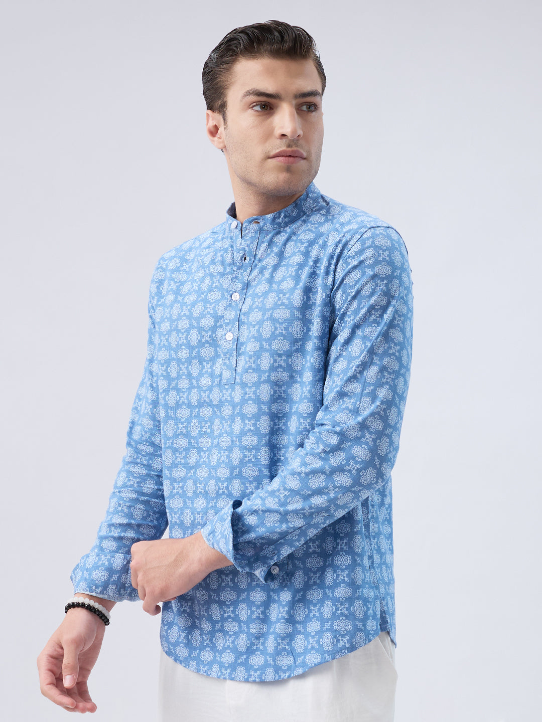 Boho Bloom Blue Kurta