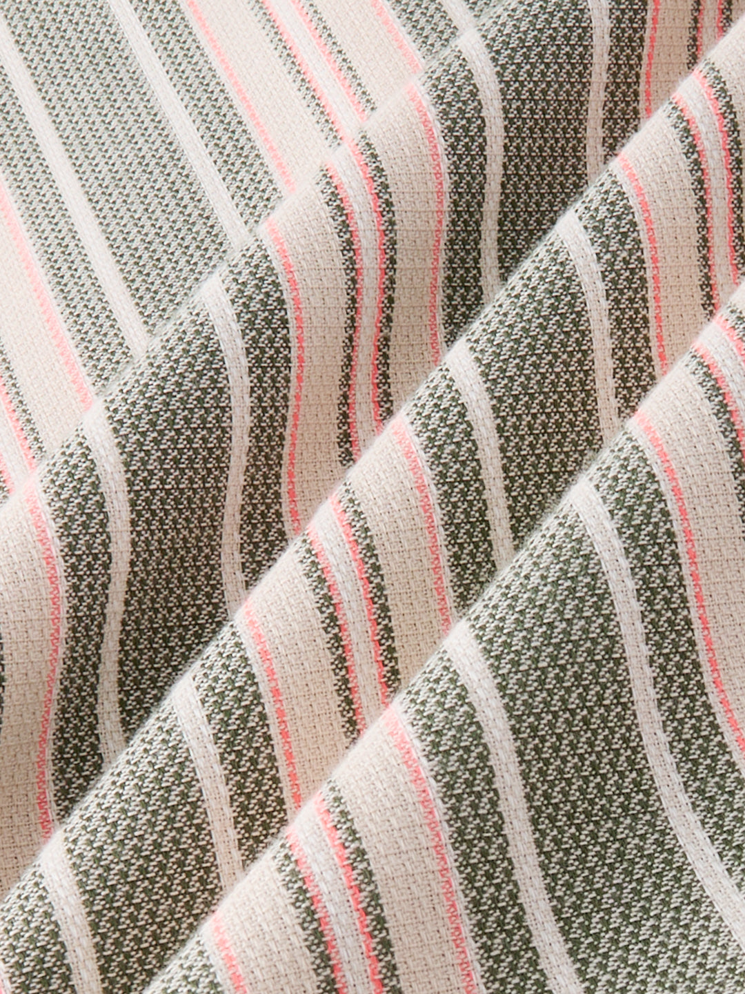 Refined Olive Retro Striped Kurta