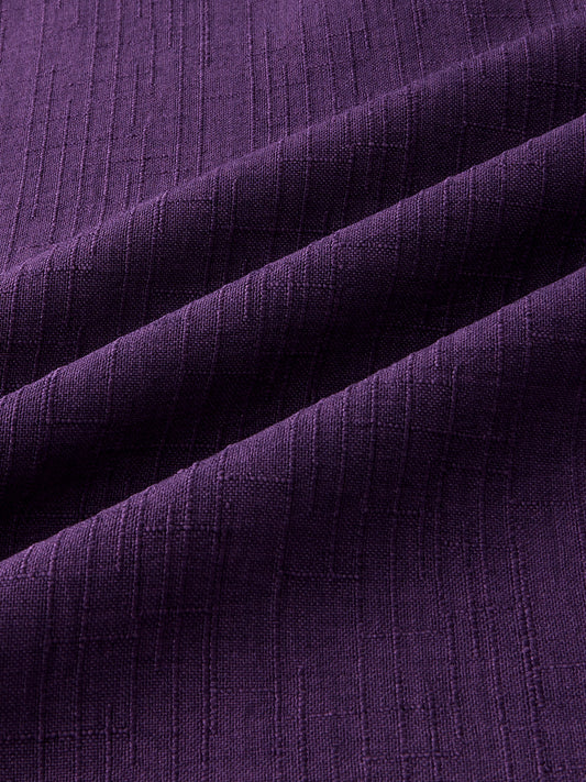 Plum Minimal Textured Kurta