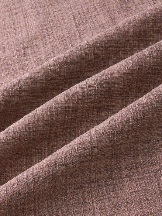 Beaver Brown Slub Textured Kurta