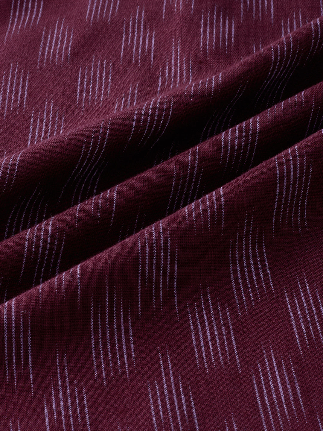 Antique Maroon Ikat Printed Kurta