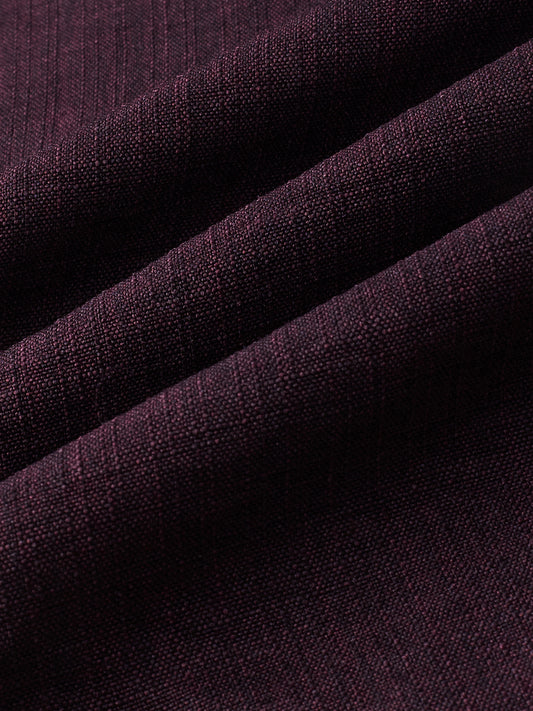 Elegant Slub Textued Plum Kurta