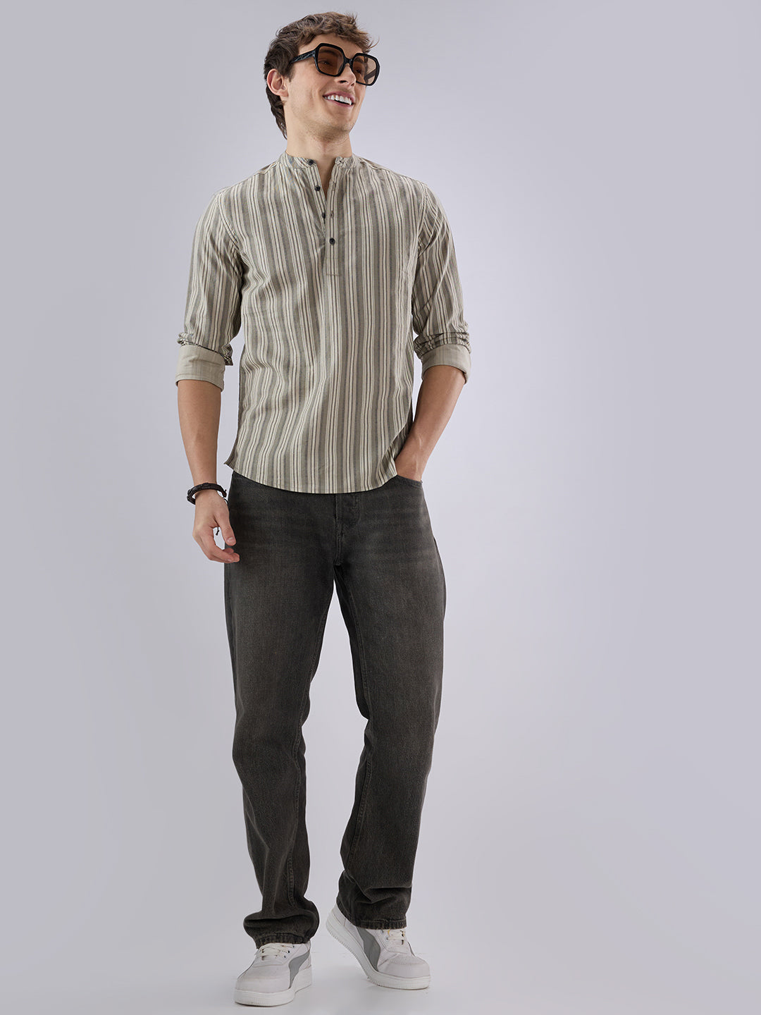 Elegant Grey Multicolor Kurta