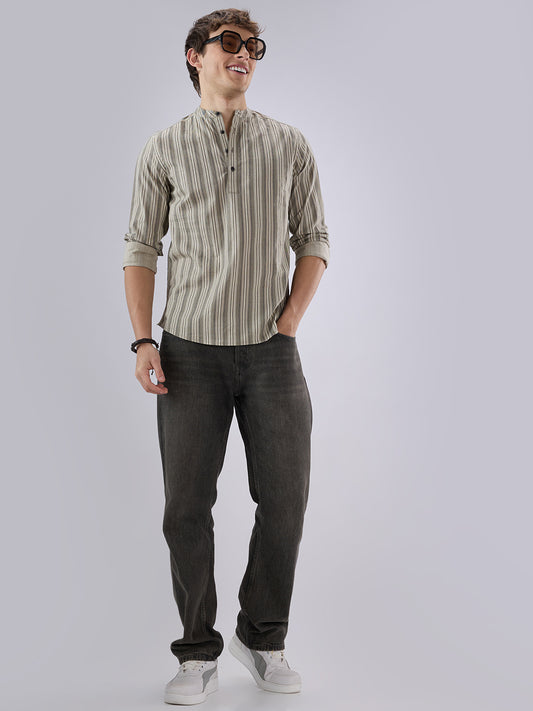 Elegant Grey Multicolor Kurta
