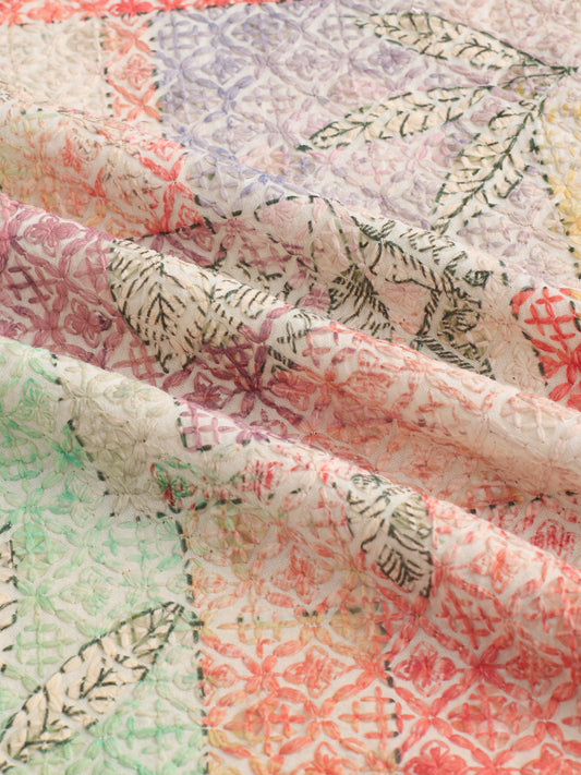 Rang Edit Sequin Embroidered Cuffless Oversized Shirt