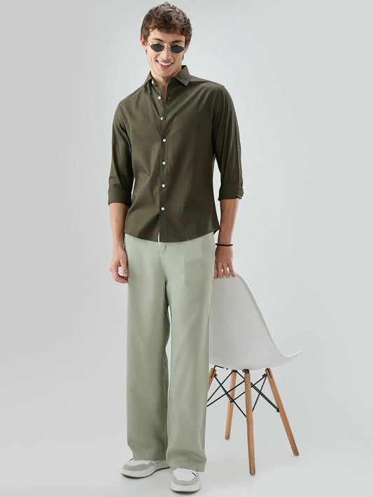 Solid Olive Everyday Shirt