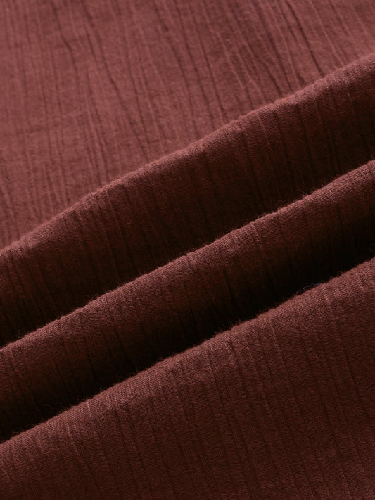 Sheer Brown Linear Crepe Kurta