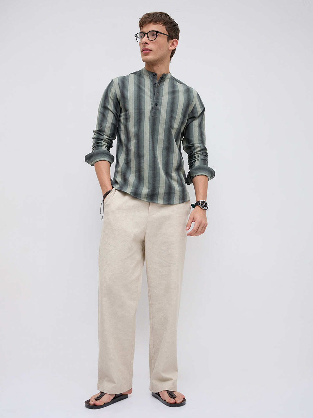 Forest Rhythm Multi Stripes Kurta