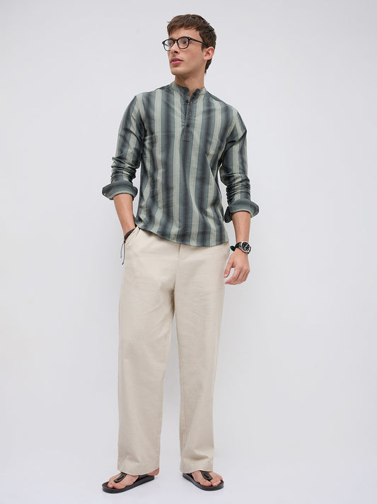 Forest Rhythm Multi Stripes Kurta