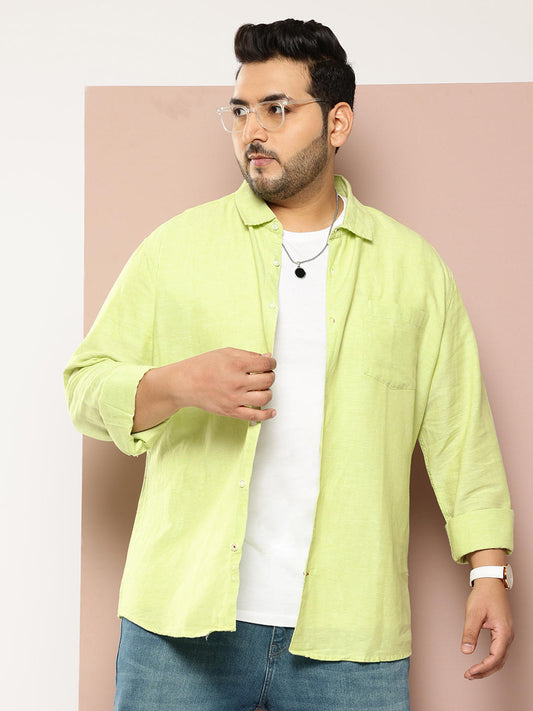 Solid Neon Green Shirt