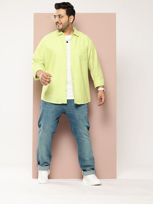 Solid Neon Green Shirt