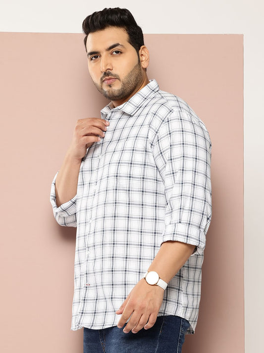 Classic White Checkered Shirt