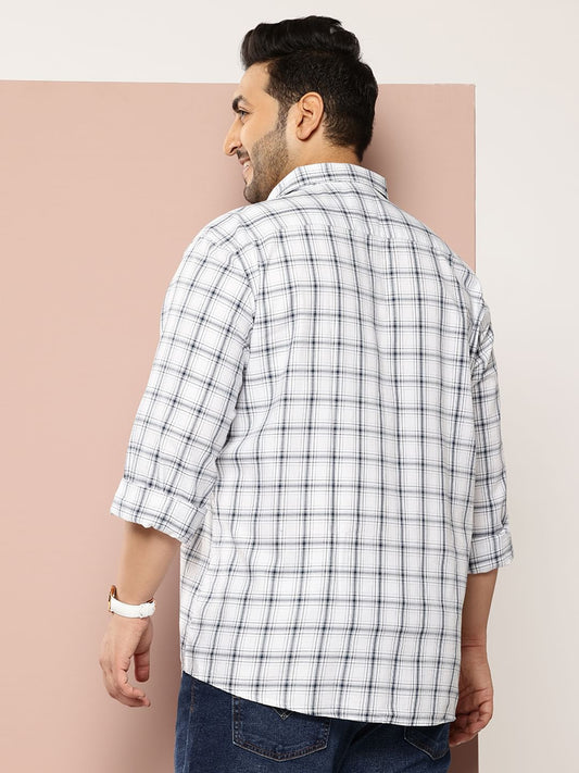 Classic White Checkered Shirt