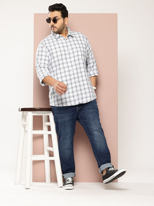 Classic White Checkered Shirt