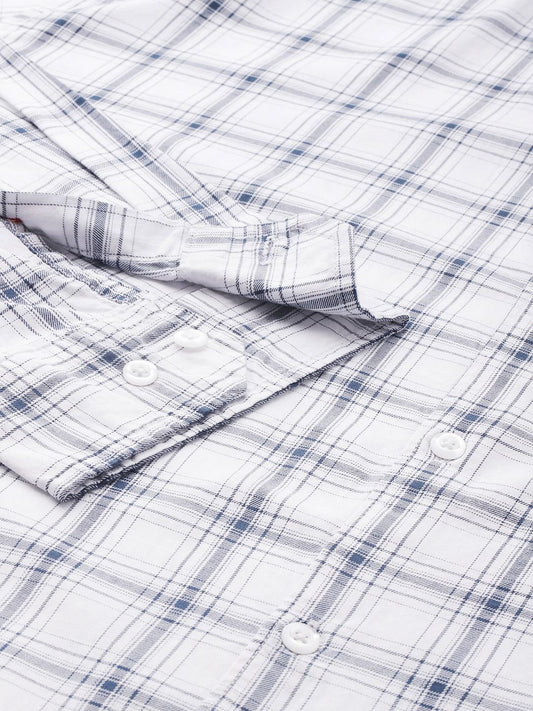 Classic White Checkered Shirt