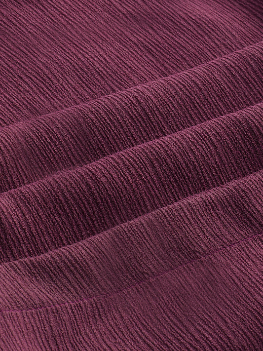 Rouge Pink Wide-Leg Crepe Trousers