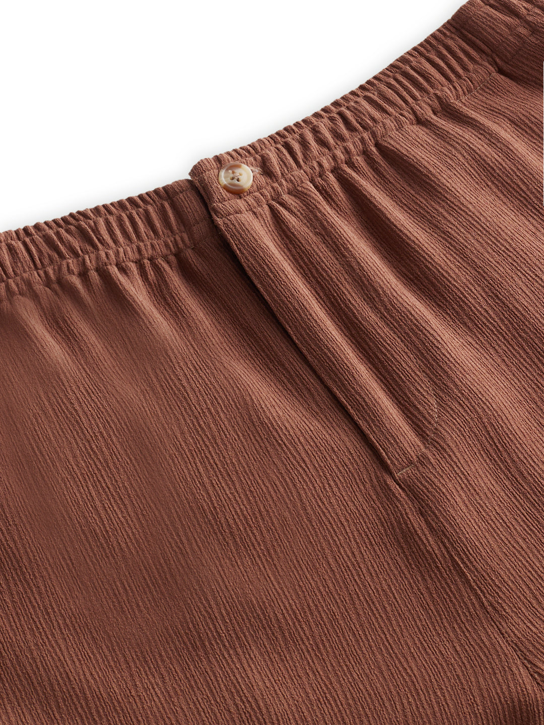 Saddle Brown Wide-Leg Crepe Comfort Trousers