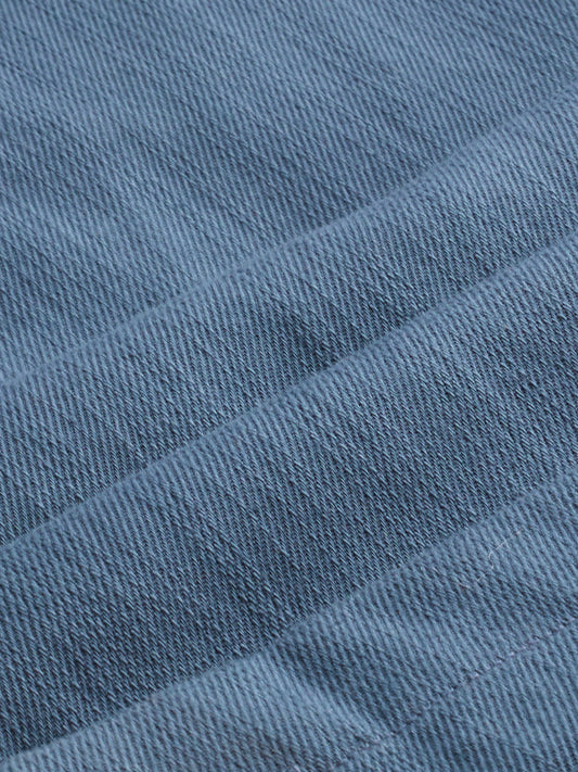 Classic Solid Slate Grey Straight-Fit Trousers