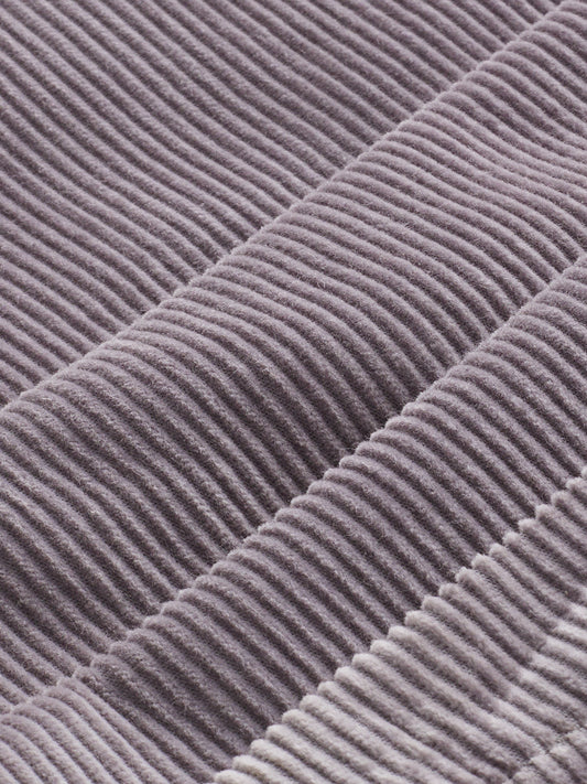 Premium Grey Corduroy Straight-Fit Trousers