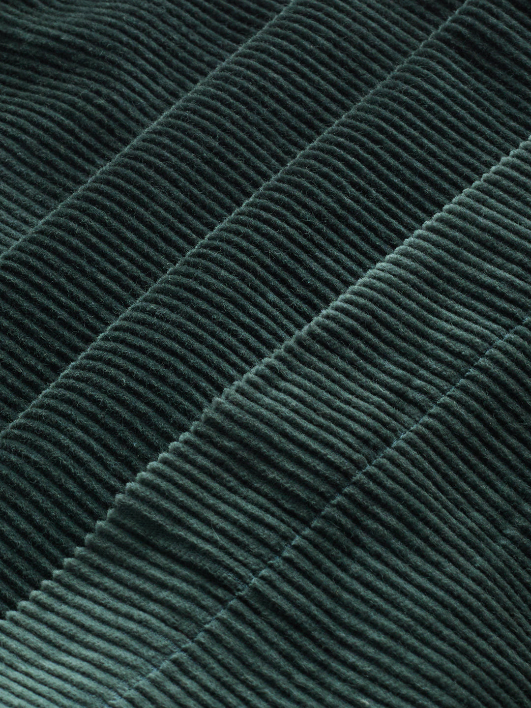 Sacremento Green Corduroy Straight-Fit Trousers