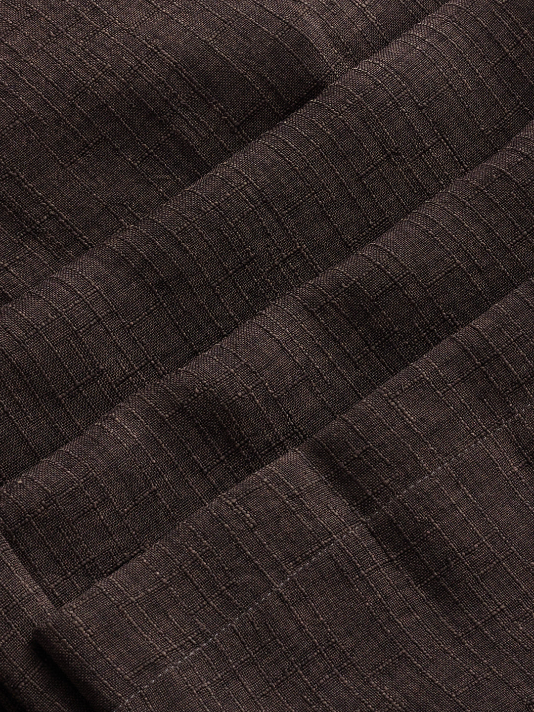 Slate Grey Slub Textured Wide-Leg Trousers