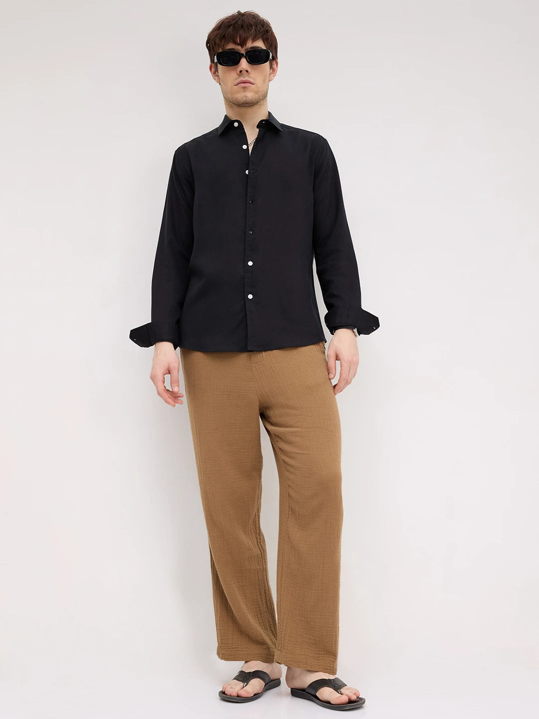 Luxe Jet Black Lyocell Shirt