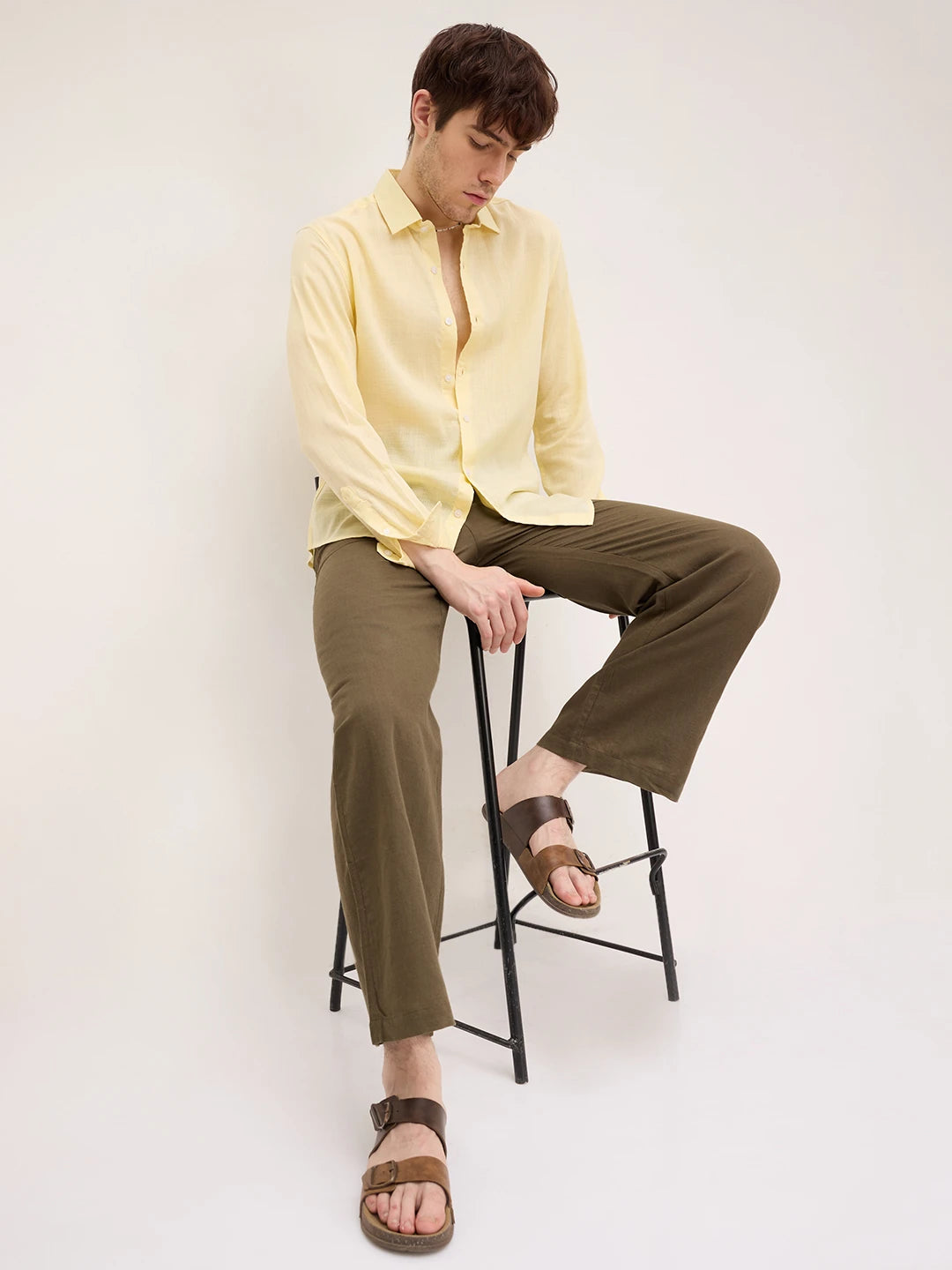 Iconic Butter Yellow Evening Shirt