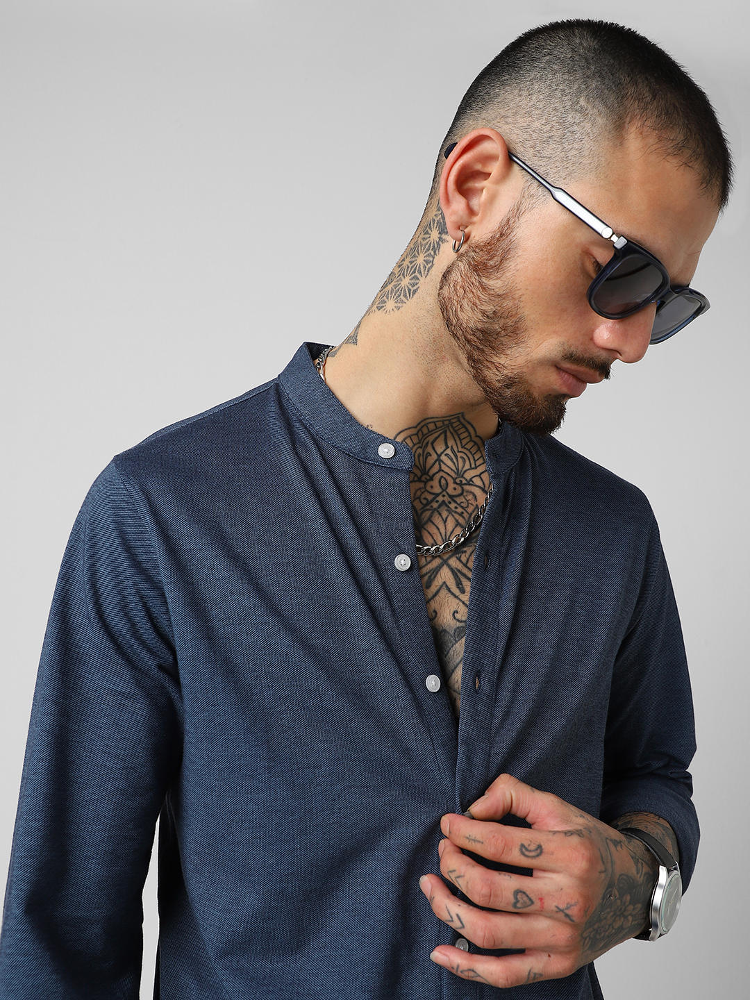 Blue Knitted Shirt