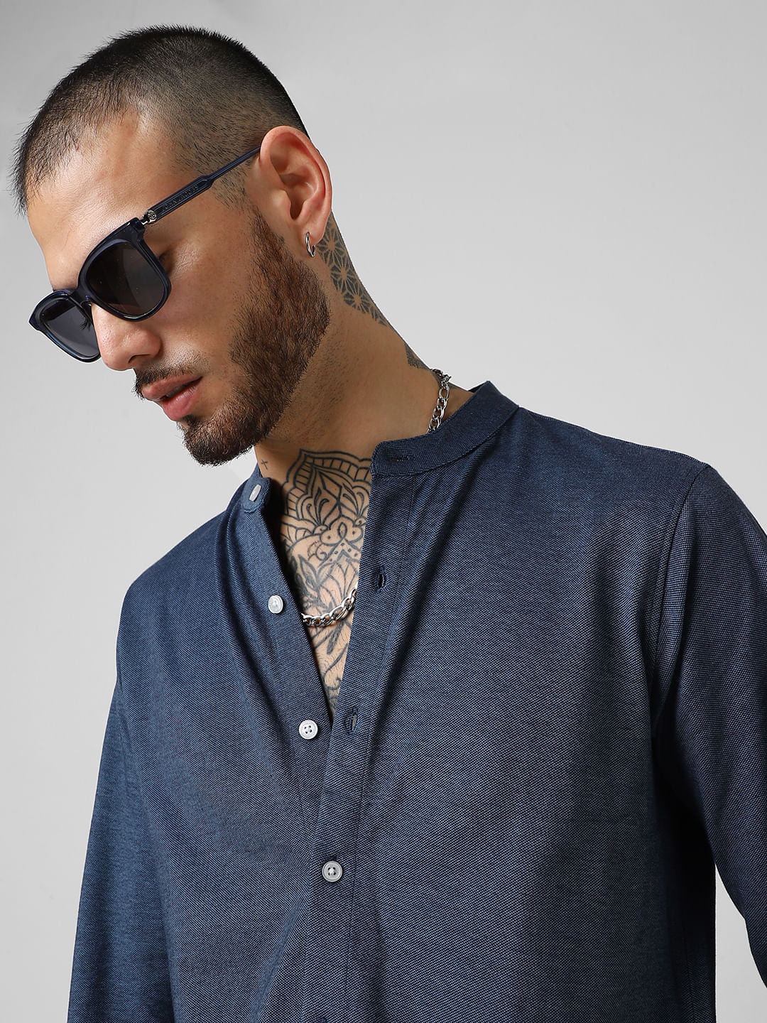 Blue Knitted Shirt