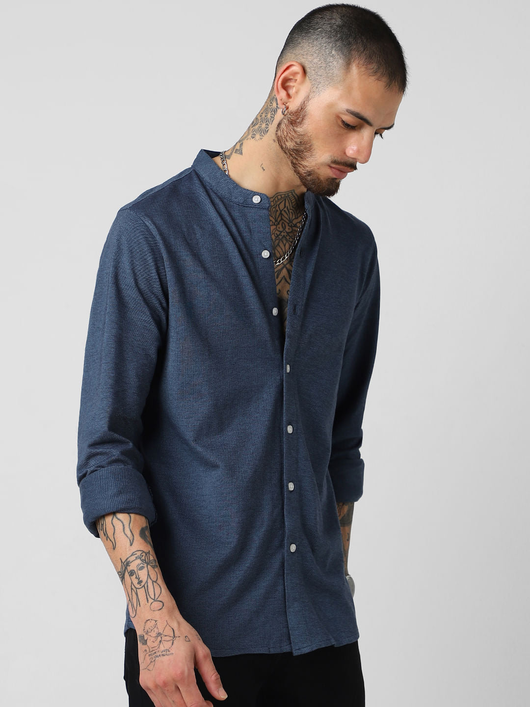 Blue Knitted Shirt