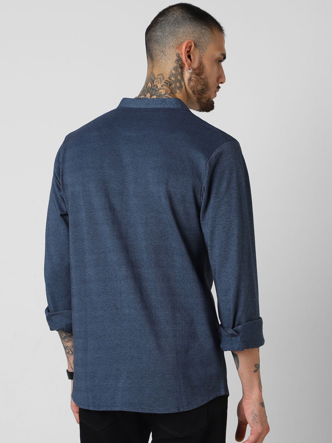 Blue Knitted Shirt