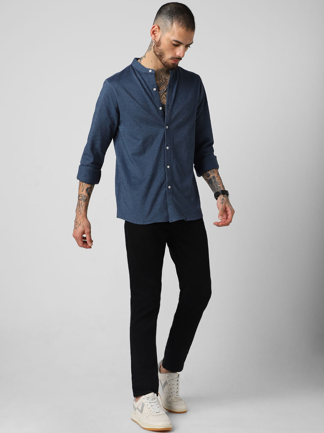 Blue Knitted Shirt