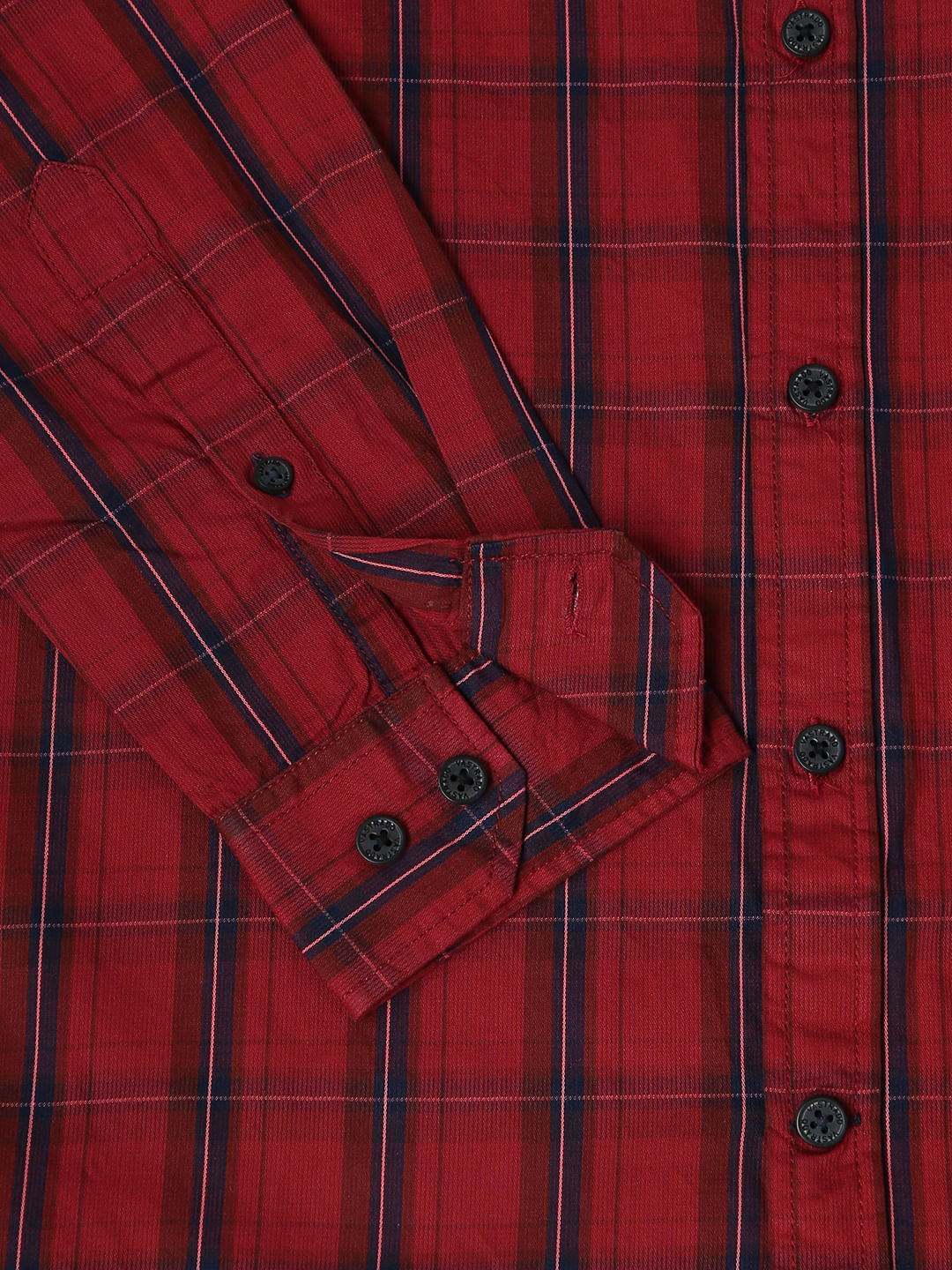 Berry Red Checked Shirt