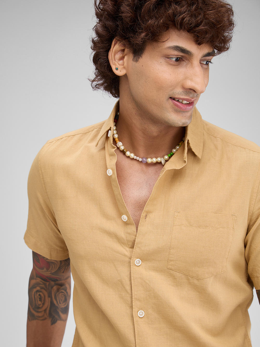 Solid Khaki Shirt