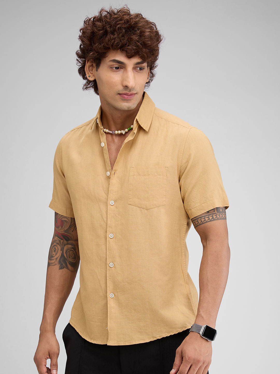 Solid Khaki Shirt