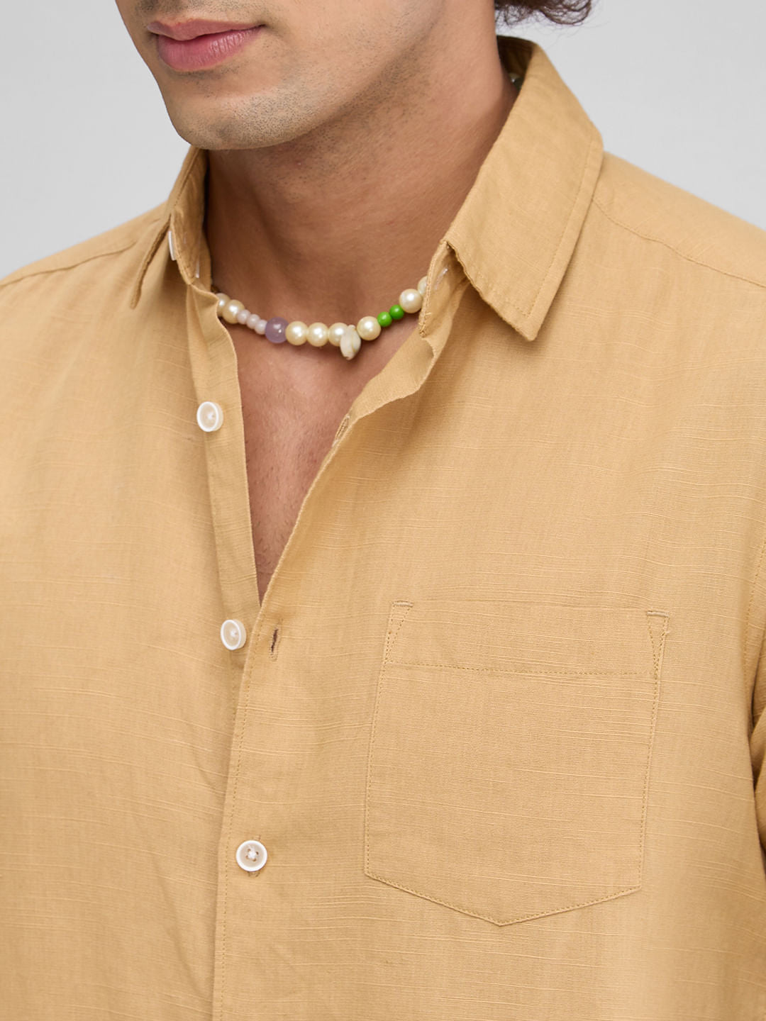 Solid Khaki Shirt
