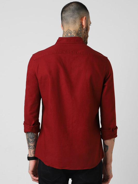 Solid Maroon Shirt