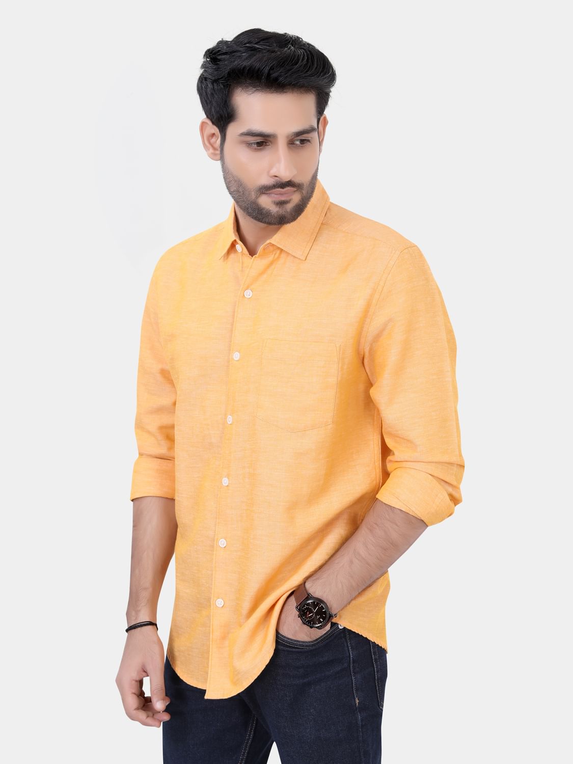 Solid Mustard Shirt